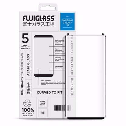 Picture of Fuji Fuji Curved-to-fit Screen Protector for Samsung Galaxy S9 in Clear/Black